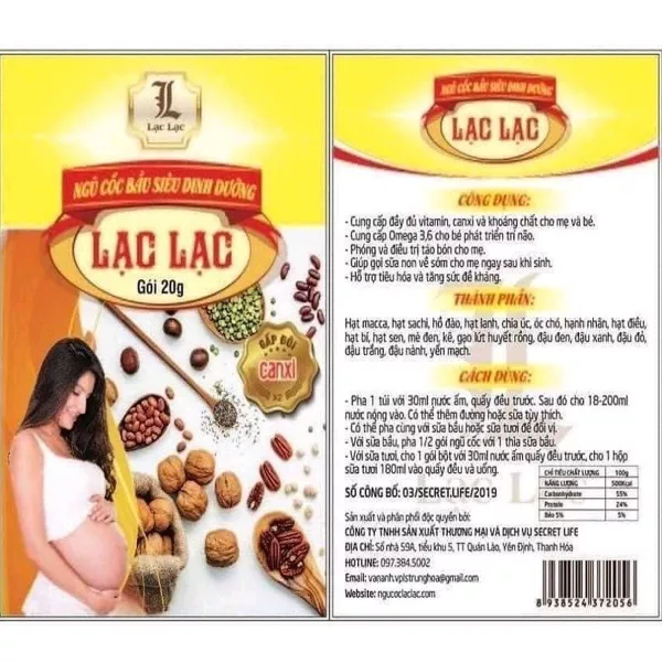 Ngũ Cốc Bầu Lạc Lạc 600g