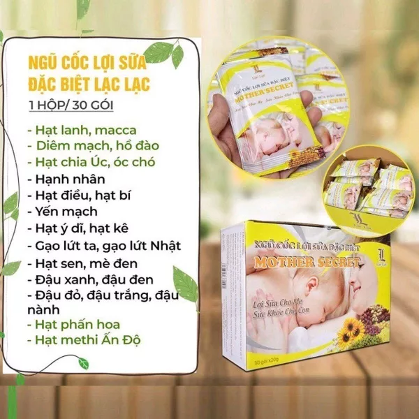 Ngũ cốc lợi sữa Lạc Lạc 600g