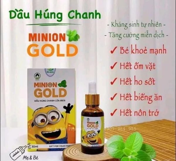 Tinh Dầu Húng Chanh Minion Gold Lên Men Tự Nhiên